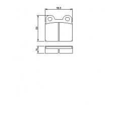 0 986 460 101 BOSCH Комплект тормозных колодок, дисковый тормоз