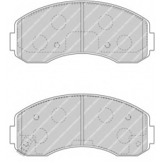 FDB4567 FERODO Комплект тормозных колодок, дисковый тормоз