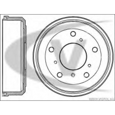 V10-60005 VEMO/VAICO Тормозной барабан