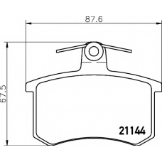 MDB81191 MINTEX Комплект тормозных колодок, дисковый тормоз