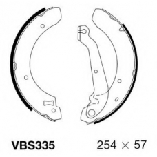 VBS335 MOTAQUIP Комплект тормозных колодок