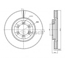 0 986 BB4 364 BOSCH Тормозной диск