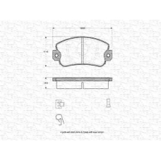 363702160141 MAGNETI MARELLI Комплект тормозных колодок, дисковый тормоз