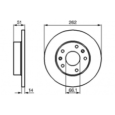 0 986 478 991 BOSCH Тормозной диск