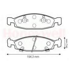 573077B BENDIX Комплект тормозных колодок, дисковый тормоз