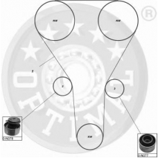 SK-1221 OPTIMAL Комплект ремня грм