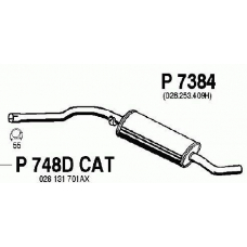P7384 FENNO Средний глушитель выхлопных газов