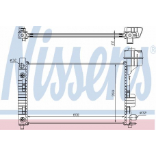 62661A NISSENS Радиатор, охлаждение двигателя