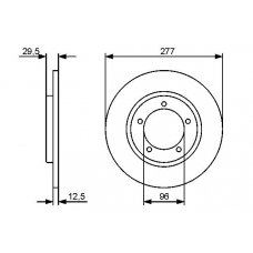 0 986 479 487 BOSCH Тормозной диск