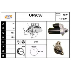 OP9038 SNRA Стартер