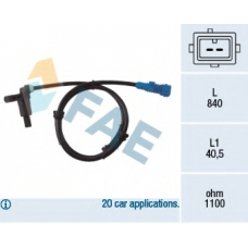 78022 FAE Датчик, частота вращения колеса
