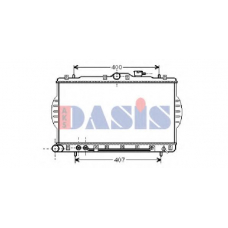 560004N AKS DASIS Радиатор, охлаждение двигателя