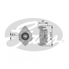 T38147 GATES Натяжной ролик, поликлиновой  ремень