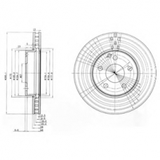 BG3755 DELPHI Тормозной диск