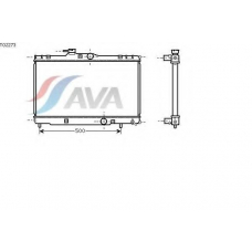 TO2273 AVA Радиатор, охлаждение двигателя