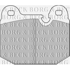 BBP1043 BORG & BECK Комплект тормозных колодок, дисковый тормоз