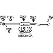 01.51080 MTS Средний глушитель выхлопных газов