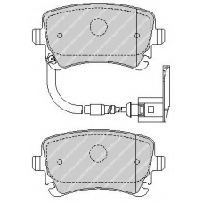 FSL1644 FERODO Комплект тормозных колодок, дисковый тормоз