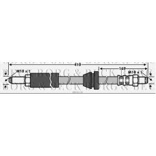 BBH6138 BORG & BECK Тормозной шланг