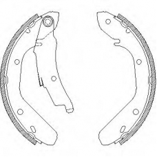 Z4024.00 WOKING Комплект тормозных колодок