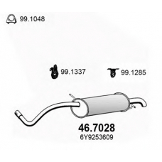 46.7028 ASSO Глушитель выхлопных газов конечный
