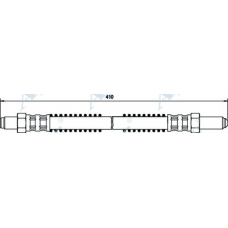 HOS3056 APEC Тормозной шланг