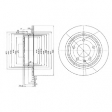 BG2211 DELPHI Тормозной диск