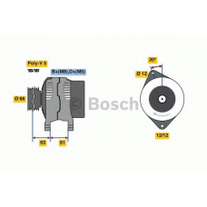 0 986 080 280 BOSCH Генератор