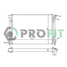 PR 9521A2 PROFIT Радиатор, охлаждение двигателя