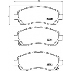 N-1336 COBREQ Комплект тормозных колодок, дисковый тормоз