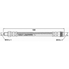 FBH6606 FIRST LINE Тормозной шланг
