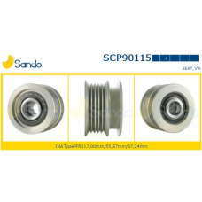 SCP90115.1 SANDO Ременный шкив, генератор