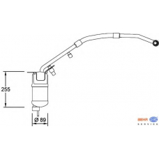 8FT 351 198-151 HELLA Осушитель, кондиционер