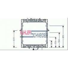 4000901 KUHLER SCHNEIDER Радиатор, охлаждение двигател