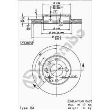 09.8635.75 BREMBO Тормозной диск