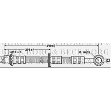 BBH7272 BORG & BECK Тормозной шланг