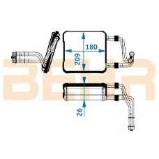 9012940 BEHR Heater core