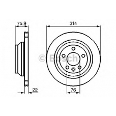 0 986 479 B72 BOSCH Тормозной диск