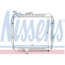 64844 NISSENS Радиатор, охлаждение двигателя