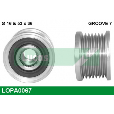 LOPA0067 TRW Механизм свободного хода генератора