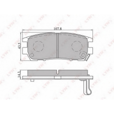 BD-5502 LYNX Тормозные колодки дисковые