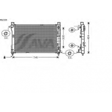 MS2339 AVA Радиатор, охлаждение двигателя