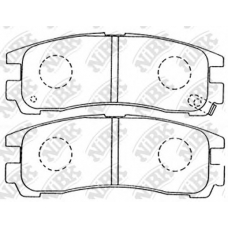 PN3174 NiBK Комплект тормозных колодок, дисковый тормоз