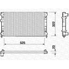 350213212000 MAGNETI MARELLI Радиатор, охлаждение двигателя