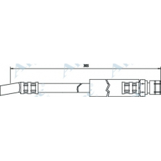 HOS3162 APEC Тормозной шланг