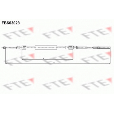 FBS03023 FTE Трос, стояночная тормозная система