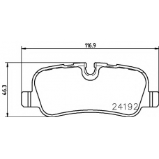 8DB 355 011-981 HELLA PAGID Комплект тормозных колодок, дисковый тормоз