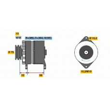 6 033 GB3 034 BOSCH Генератор