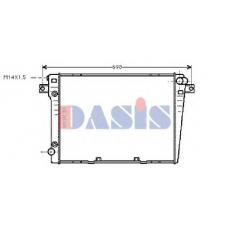 050830N AKS DASIS Радиатор, охлаждение двигателя