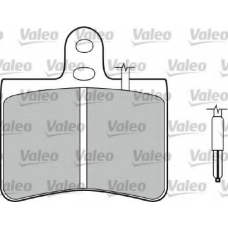 540054 VALEO Комплект тормозных колодок, дисковый тормоз